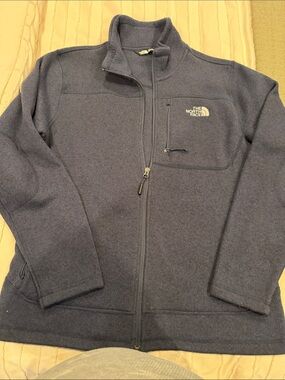 The North Face Men's Gordon lyons Dark Navy Full-Zip Fleece sweater Jacket